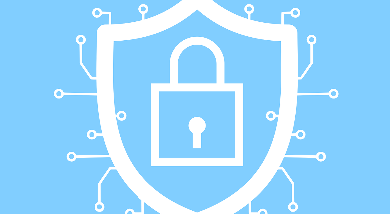 Free cybersecurity lock encryption vector